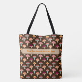 Paddestoel Paddestoel Woodland Forest Hippie Boho Tote Bag (Achterkant)