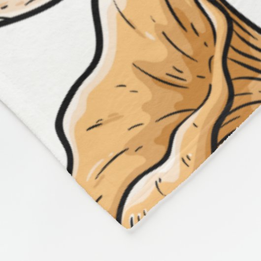 Paddestoel Patroon fleece dekens (Hoek)