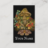 Paddestoel Retro paddenstoelen~ visitekaartjes (Voorkant)