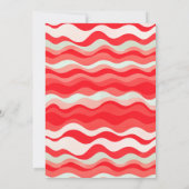 Paddestoel Rode Waterverf Bos Rustiek Baby shower Kaart (Achterkant)