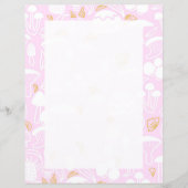 Paddestoel roze briefpapier (Voorkant)