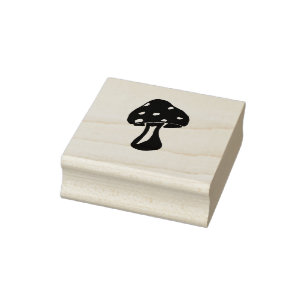 Paddestoel rubber stempel, bos rubber stempel