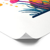 Paddestoel schimmel plant kunst. poster (Hoek)