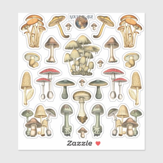 Paddestoel Sticker Sheet (Vel)