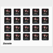 Paddestoel Super MOM Vierkante Sticker (Vel)