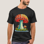 Paddestoel T-shirt Magic Mushroom T-shirt (Voorkant)