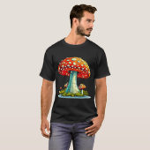 Paddestoel T-shirt Magic Mushroom T-shirt (Voorkant volledig)