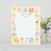 Paddestoel veelkleurige kleuren (Staand voorkant)