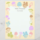 Paddestoel veelkleurige kleuren (Voorkant)