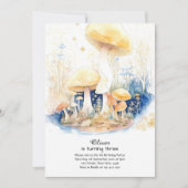 Paddestoel Verjaardag Uitnodiging (Voorkant)