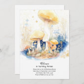 Paddestoel Verjaardag Uitnodiging (Voorkant / Achterkant)