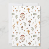 Paddestoel Verjaardag Uitnodiging (Achterkant)