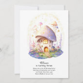 Paddestoel Verjaardag Uitnodiging (Voorkant)