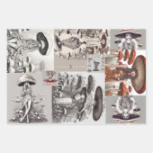 Paddestoel Vogue Lady Inpakpapier Vel (Voorkant)