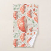 Paddestoel Waterverf Kleurrijk Gepersonaliseerd Pa Bad Handdoek (Handdoek)