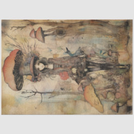 Paddestoel Whimsical Fairy Spring Forest No2 Tissuepapier