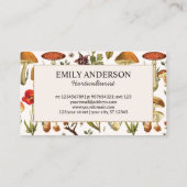  Paddestoel Wildflower Pattern Visitekaartje Contactkaartje (Achterkant)