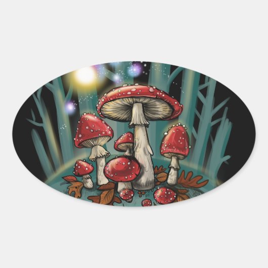 paddestoelen~ stickers (Voorkant)