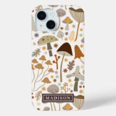 Paddestoelpatroon Aangepaste naam Sjabloon Case-Mate iPhone Case (Achterkant)