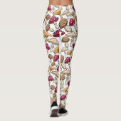 Paddestoelpatroon leggings (Achterkant)