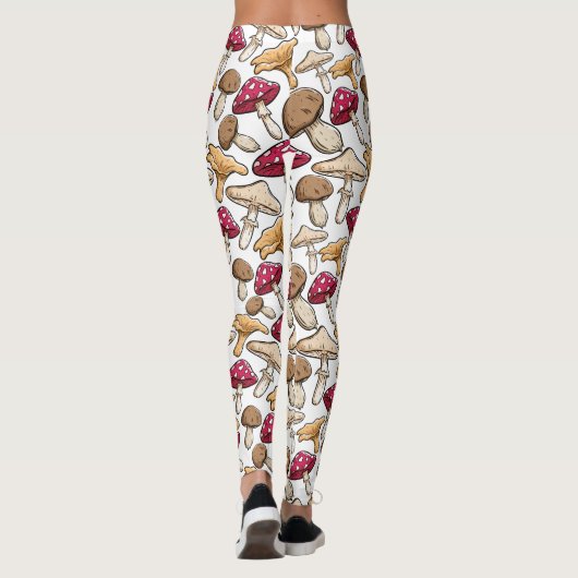 Paddestoelpatroon leggings (Achterkant)