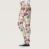 Paddestoelpatroon leggings (Links)