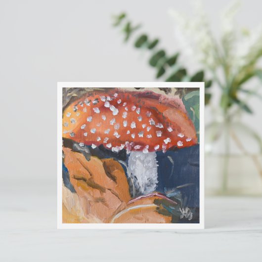 Paddestoeltje Kaart (Staand voorkant)