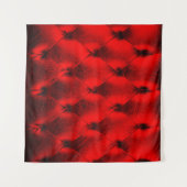 Padding cushion, Vintage red padding cushion textu Wandkleed (Voorkant (horizontaal))
