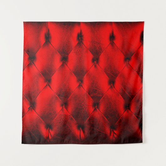 Padding cushion, Vintage red padding cushion textu Wandkleed (Voorkant)