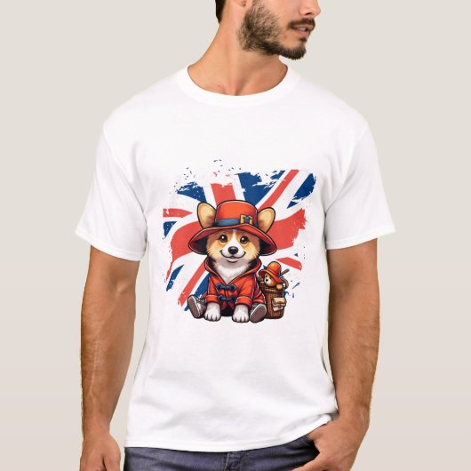 Paddington corgi t-shirt (Voorkant)