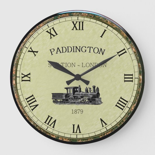 Paddington ~ Steam Engine ~ London England ~ 1879 Grote Klok (Voorkant)