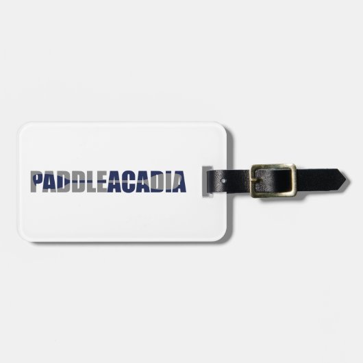 Paddle Acadia National Park Kayaking Maine Bagagelabel (Voorkant horizontaal)
