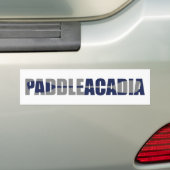 Paddle Acadia National Park Kayaking Maine Bumpersticker (Op auto)