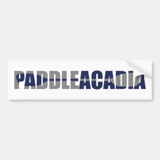Paddle Acadia National Park Kayaking Maine Bumpersticker (Voorkant)