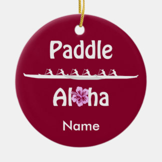 Paddle Aloha-Wahine Keramisch Ornament