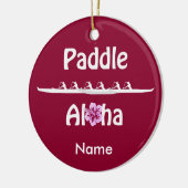Paddle Aloha-Wahine Keramisch Ornament (Links)