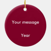 Paddle Aloha-Wahine Keramisch Ornament (Achterkant)