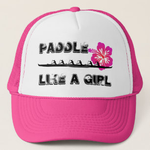Paddle als een meisje trucker pet