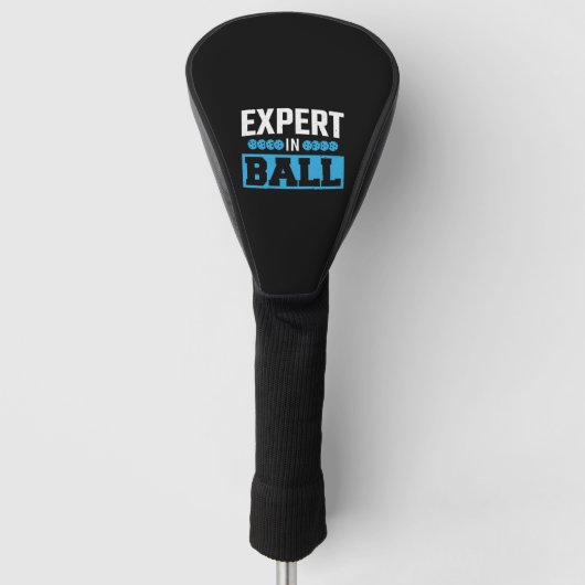 Paddle Ball Speler Expert in Ball Pickleball Golfheadcover (Voorkant)