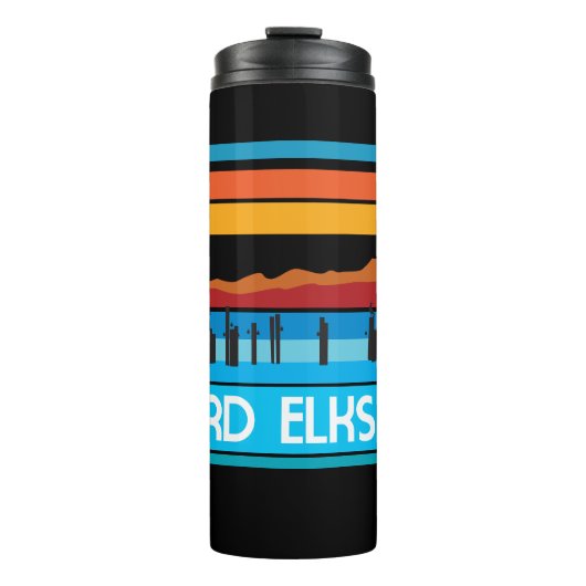 Paddle Board Sunset Thermosbeker (Voorkant)