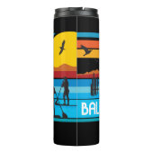 Paddle Board Sunset Thermosbeker (Achterkant)