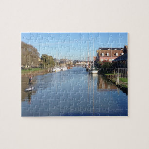 Paddle Boarder op Faversham Creek England Legpuzzel