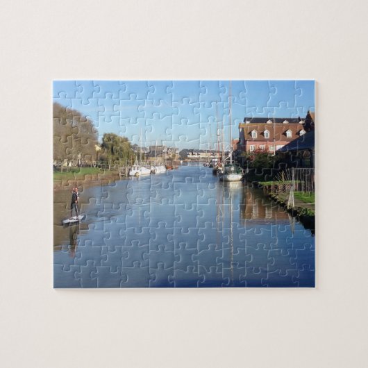 Paddle Boarder op Faversham Creek England Legpuzzel (Horizontaal)