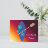 Paddle boarding briefkaart (Staand voorkant)