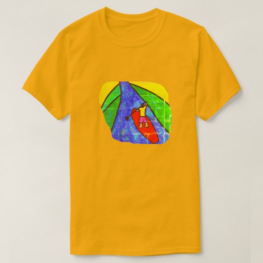 Paddle boarding t-shirt (Design voorkant)