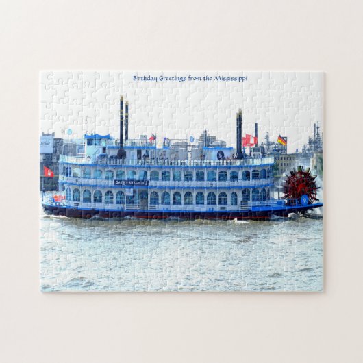 Paddle Boat Mississippi. Jigzaag Puzzle Legpuzzel (Horizontaal)
