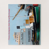 Paddle Boat Mississippi.kerstgroeten Legpuzzel (Verticaal)