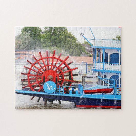 Paddle Boat Mississippi. Legpuzzel (Horizontaal)
