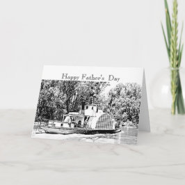 Paddle Boat op de Murray rivier de Victoria Nosalg Kaart