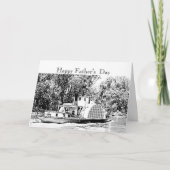 Paddle Boat op de Murray rivier de Victoria Nosalg Kaart (Voorkant)